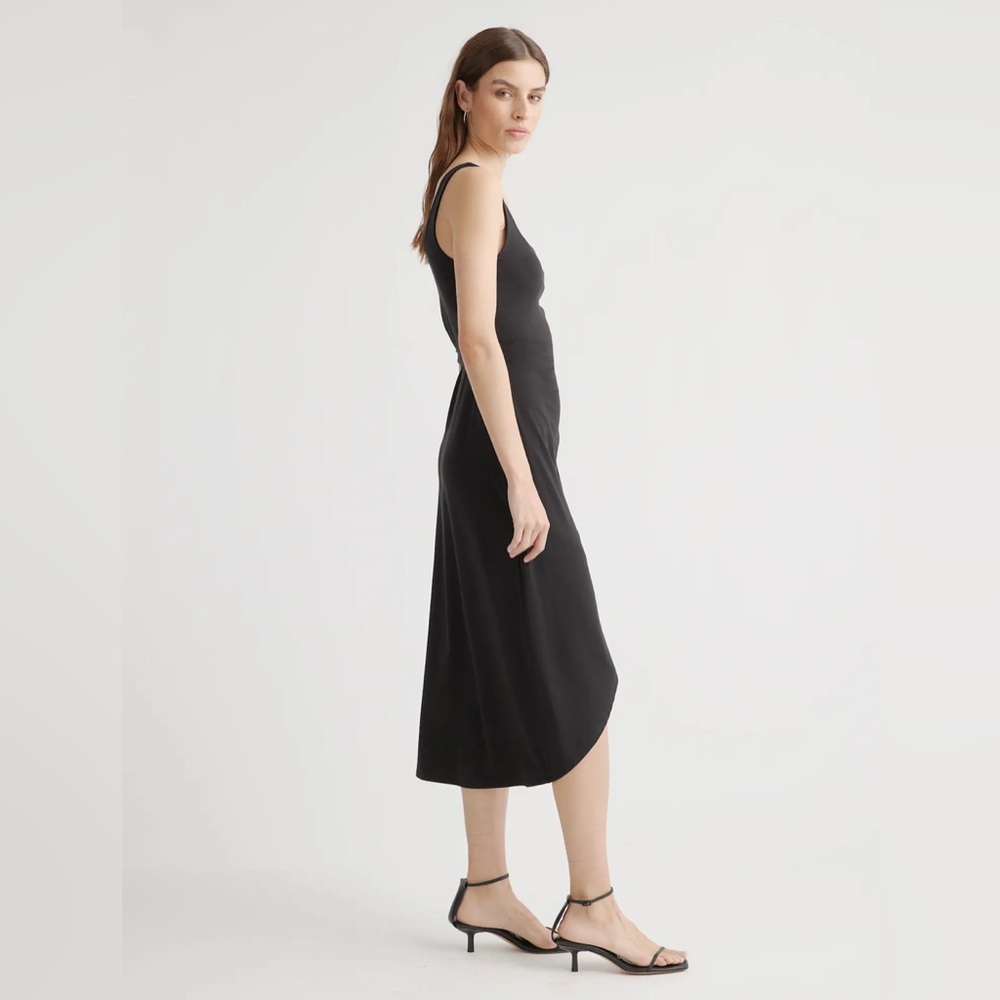 NWT Quince Tencel Jersey Side Tie Midi Dress Sz XS - Picture 3 of 10